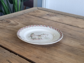 Frans Sarreguemines Enfants plat Bordje 16 cm (afb. wandelen)