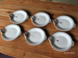 Waechtersbach Visservies set 6x bord 24 cm