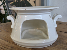 Petrus Regout wit theelicht (blind stempel, beschadiging)