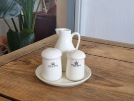 Royal Boch Kitchen setje Zout, Peper en Olie of Sojasaus