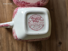 Engels rood Set 3x mix & match kannetje