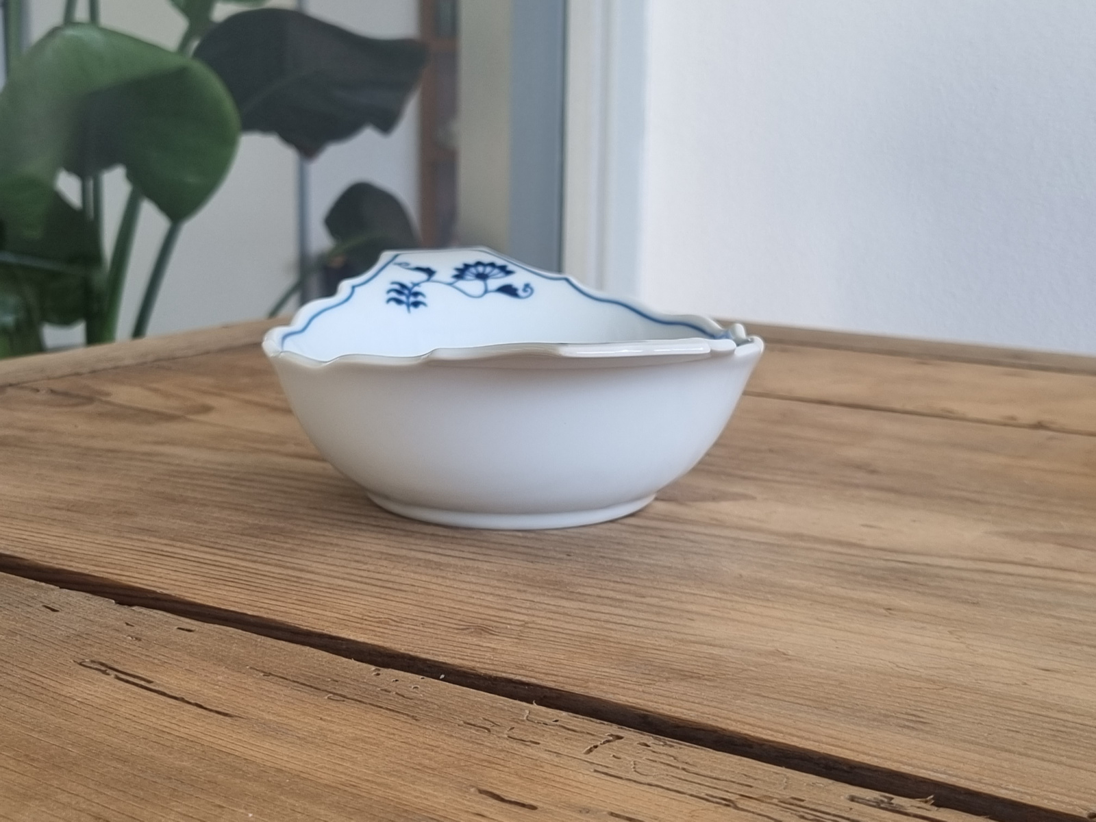 Blue Danube hoog ovaal schaaltje met greepjes 22 cm