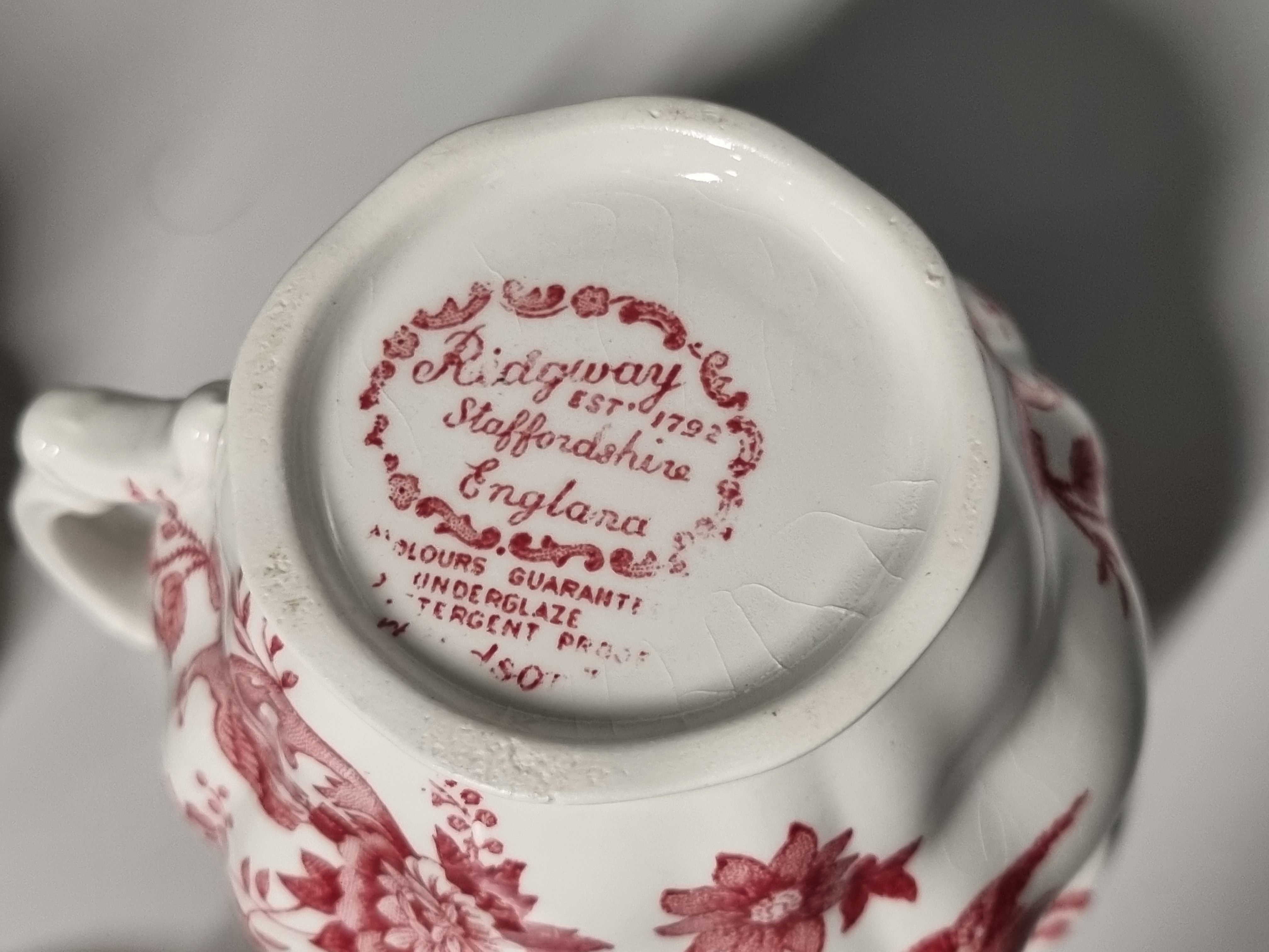 Engels rood Ridgway Windsor Roomstel