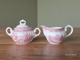 Villeroy en Boch Burgenland rood roomstel (gewoon model)