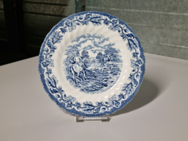 Engels blauw Myott's Country Life Ontbijtbordje 20 cm