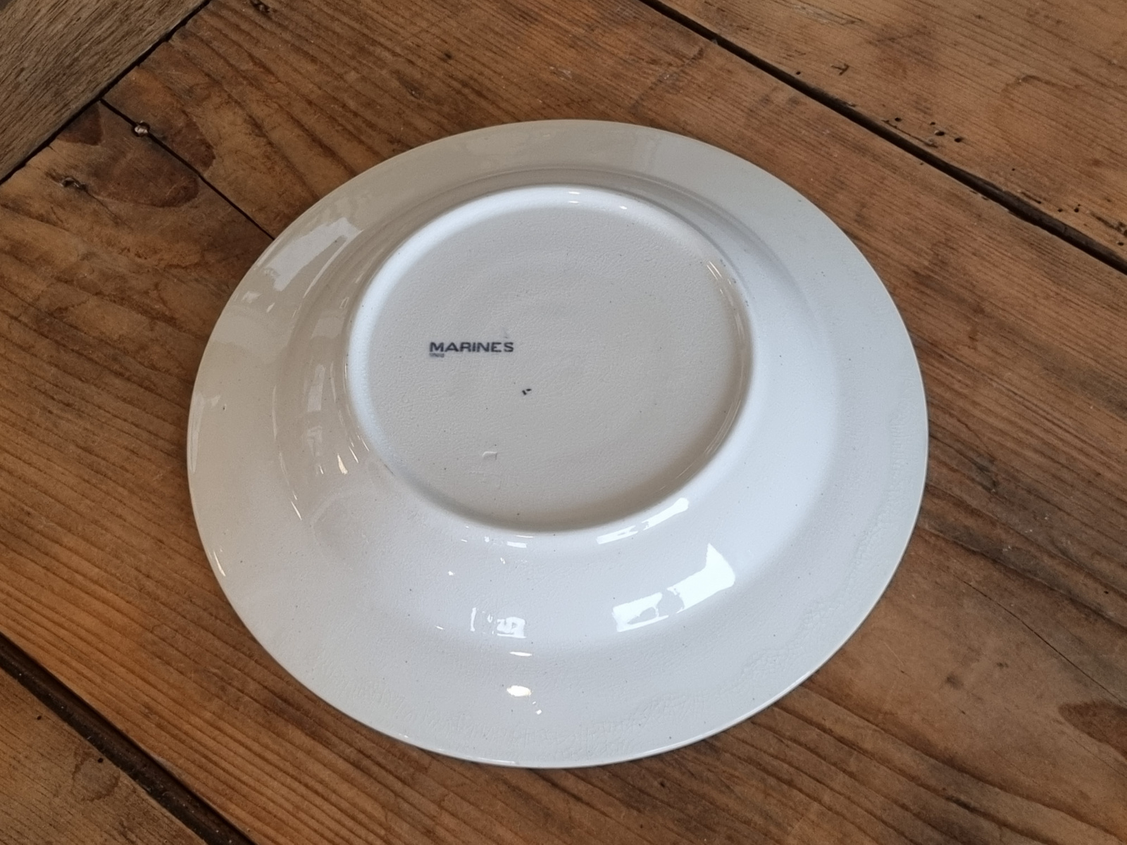 Petrus Regout Marines donkerblauw diep bord 23,5 cm (rond model, zonsondergang)