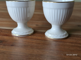 Wedgwood Edme Jubilee Goudrand set 2x eierdop