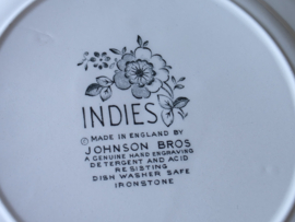 Engels blauw Johnson Bros Indies ontbijtbordje 20 cm