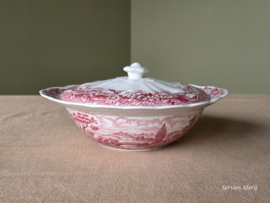 Engels rood Ridgway Woburn dekschaal terrine