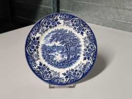 Engels blauw Broadhurst English Scene Bordje 17 cm