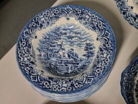 Engels blauw Grindley Homeland serviesset 26 delig
