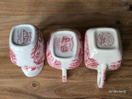 Engels rood Set 3x mix & match kannetje