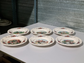 Frans Sarreguemines Obernai Set 6x diepe borden 23 cm