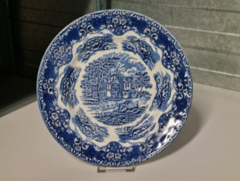 Engels blauw Grindley Country Inns plat dinerbord 25,5 cm