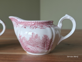 Villeroy en Boch Burgenland rood roomstel (gewoon model)