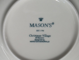 Mason's Christmas Village 1796 Kerstservies diep soep pasta bord ø 22 cm