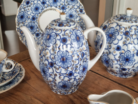 Lomonosov blauw Imperial Theeservies 5-persoons