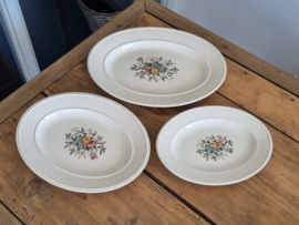 Wedgwood Conway Set 3x ovale Serveerschaal