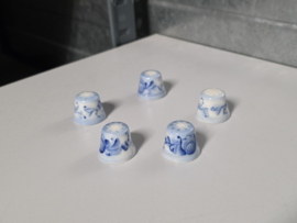 Zwiebelmuster onbekend merk Set 5x vingerhoedje