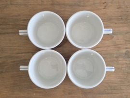 Regout OXO set 4x Bouillon kop en schotel hotelporselein