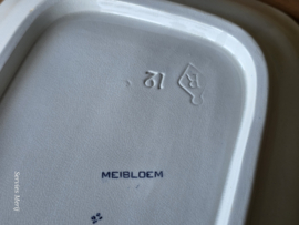 Meibloem Petrus Regout rechthoekige schaal 38 cm (hoekig model)