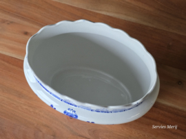 Vintage oud Delft ovale vaas 20 cm