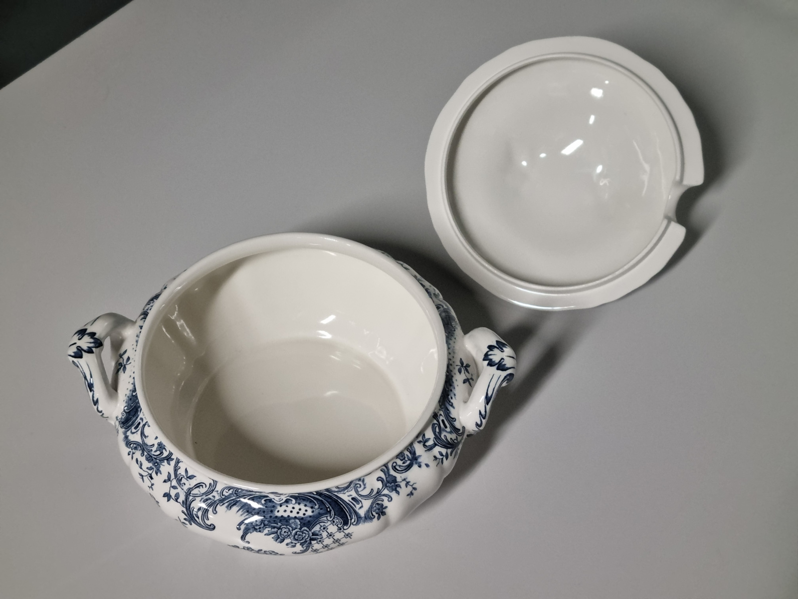 Villeroy en Boch Valeria blauw Dekschaal Terrine