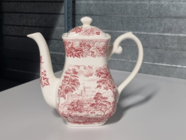 Engels rood English Ironstone Tableware EIT Koffiepot 1,2 liter (castles)