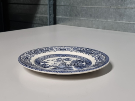 Engels blauw Willow Ironstone Bordje 17,5 cm
