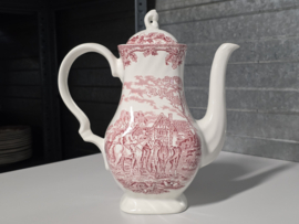 Engels rood Myott's Country Life Koffiepot 21,5 cm