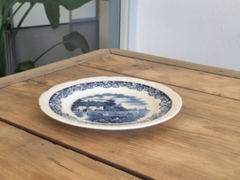Boerenhoeve blauw Societe Ceramique Plat Bord | Dinerbord 23,5 cm