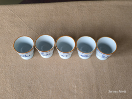 Rorstrand Ostindia East Indies set 5x Eierdopje (Aardewerk)