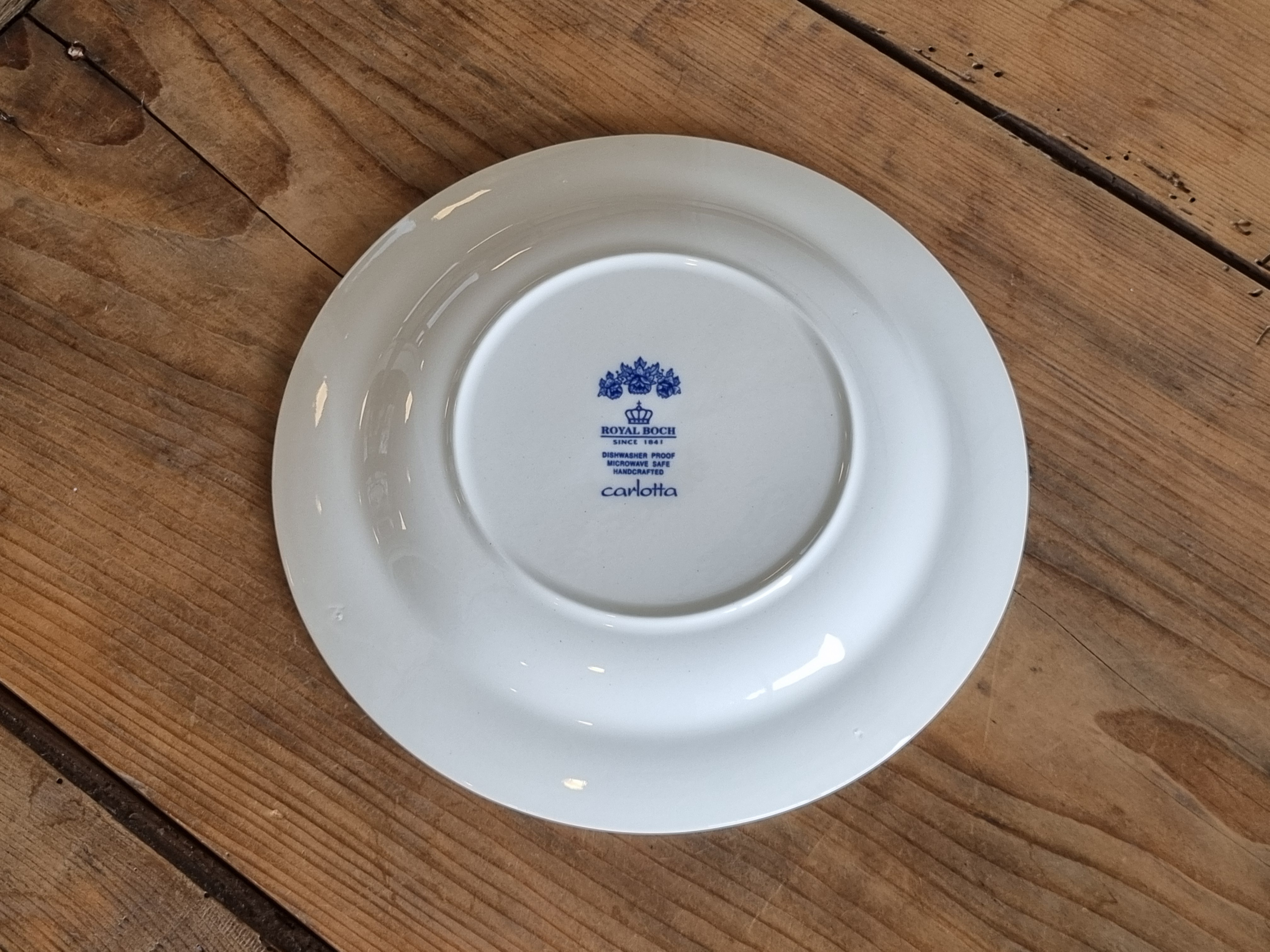Boch Belgium Carlotta blauw ontbijtbord 21,5 cm