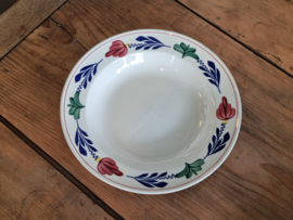 Boerenbont Boch diep pasta curry bord 24,5 cm (zwarte stempel)