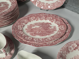 Engels rood Enoch Wedgwood Woodland eetservies 24 personen