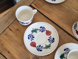Boerenbont Boch Koffieservies model Classic 6 personen (zwarte stempel)
