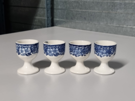 Engels blauw Enoch Wedgwood Woodland set 4x Eierdopje