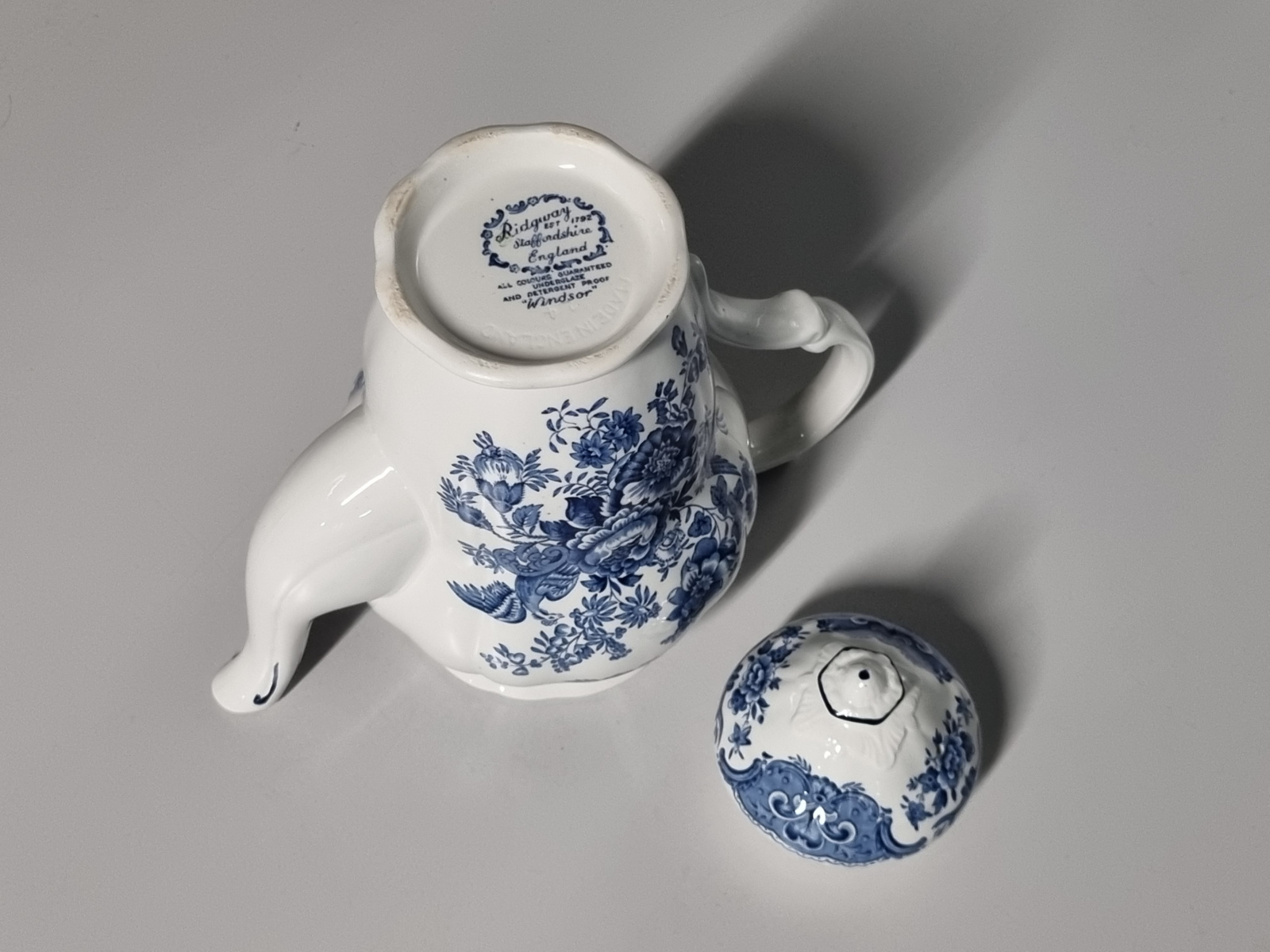 Engels Ridgway Windsor blauw Koffiepot