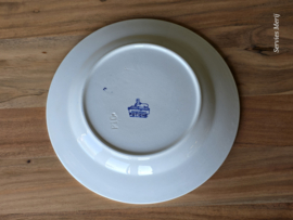 Potiche blauw Petrus Regout groot bord 30 cm