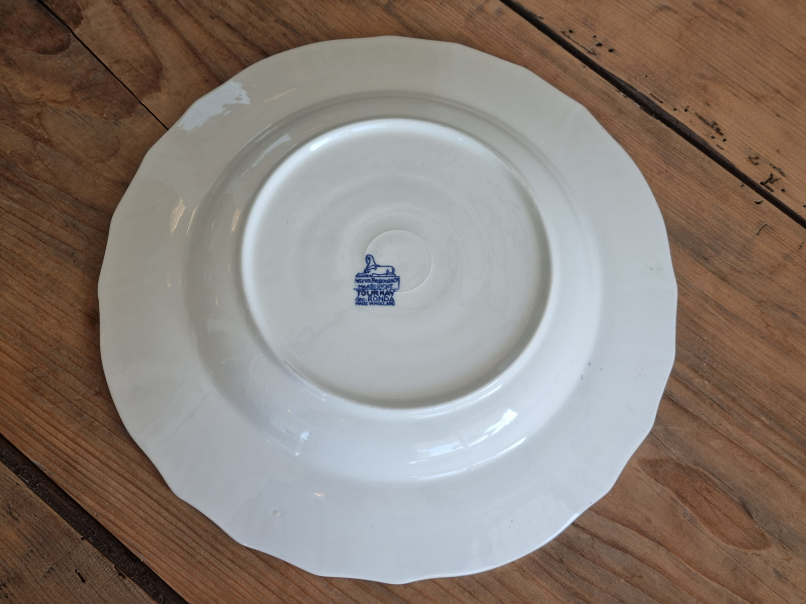 Petrus Regout decor Tournay Ronda diep pasta curry bord 27 cm