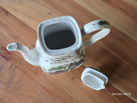 Engels bruin ingekleurd Jachtservies Myott's Country Life koffiepot theepot