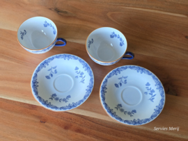 Rorstrand Ostindia East Indies set 2x Kop en Schotel 8,5 cm (Porselein)