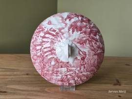 Engels rood The Hunter by Myott los Deksel voor dekschaal terrine