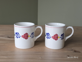 Boerenbont Boch set 2x Jumbo Mok met oor (nieuwste Boch) 0,33 ltr