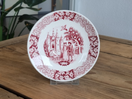 Regout decor Richmond rood Losse schotel 14,5 cm