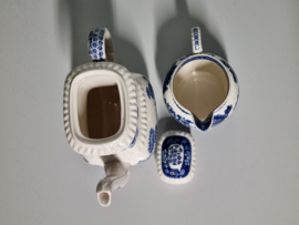 Engels Copeland Spode's Tower  blauw Ontbijtservies 6-pers