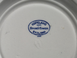Engels Copeland Spode's Tower blauw set 6x diepe borden 19 cm