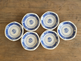 Societe Ceramique Butterflij set van 6x Serveerbordje of Theezakjeslegger