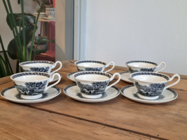 Wedgwood Lugano set 6x Thee Kop en schotel