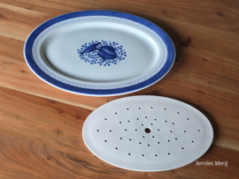 Royal Copenhagen Tranquebar Trankebar ovale schaal 43,5 cm met uitlektreef